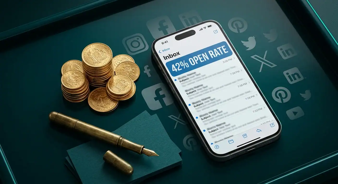 Email marketing ROI outperforming social media and paid advertising channels