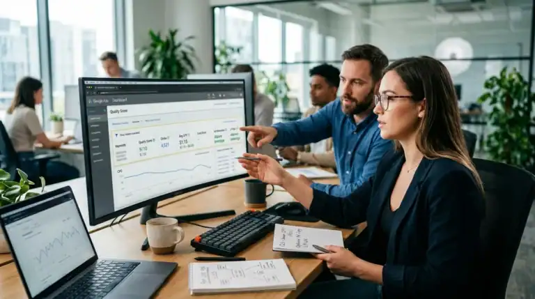 Quality Score Optimization: Pay Less Per Click on Google Ads — featured hero image