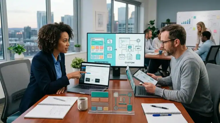 WordPress vs Custom Website: Which Is Right for Your Business? — featured hero image