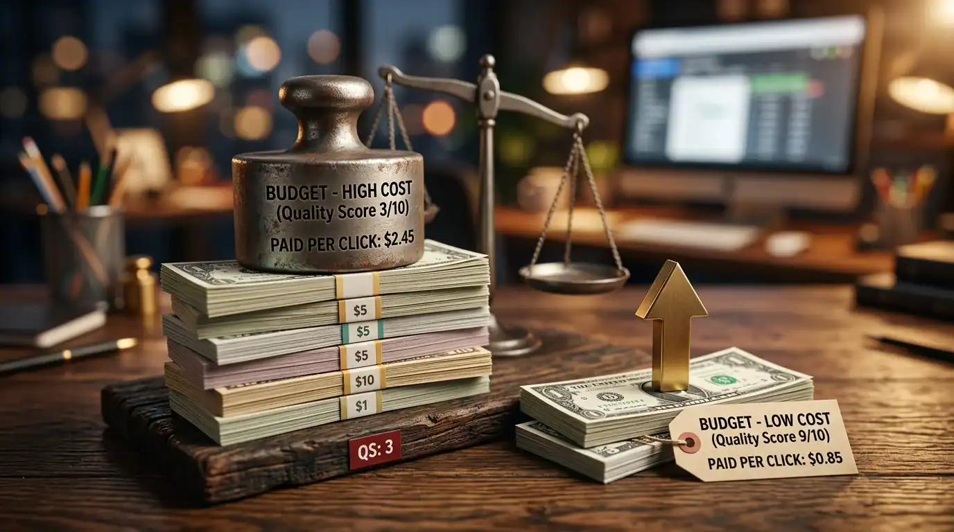 How Quality Score Affects Your Budget (Real Numbers) — Quality Score Optimization: Pay Less Per Click on Google Ads