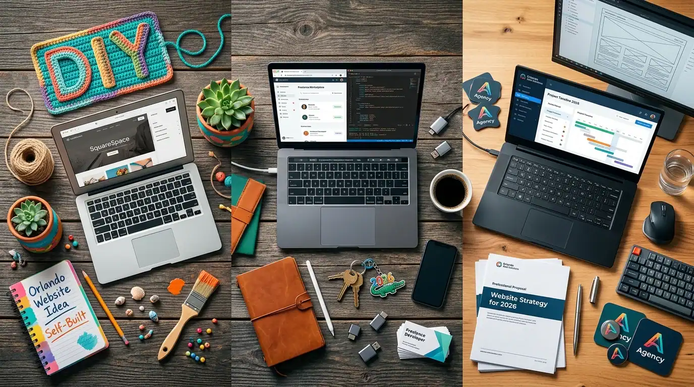 DIY vs. Freelancer vs. Agency: A Quick Comparison — How Much Does a Website Cost in Orlando? What You’ll Really Pay in 2026