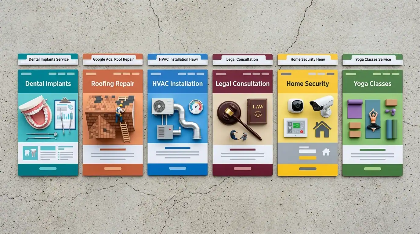 One Landing Page Per Service (or Ad Group) — Landing Pages for PPC: Design for Maximum Conversions