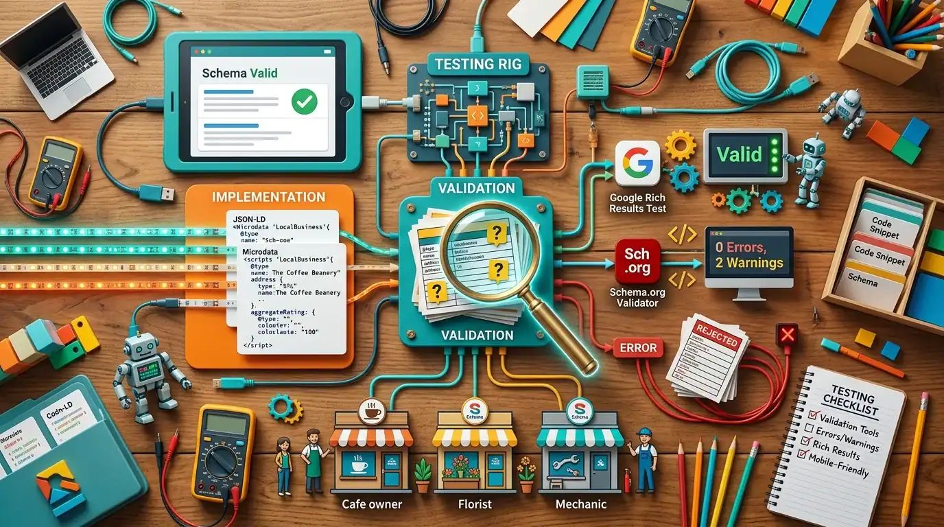 Testing Your Schema Markup — Schema Markup for Local Businesses: Complete Implementation Guide