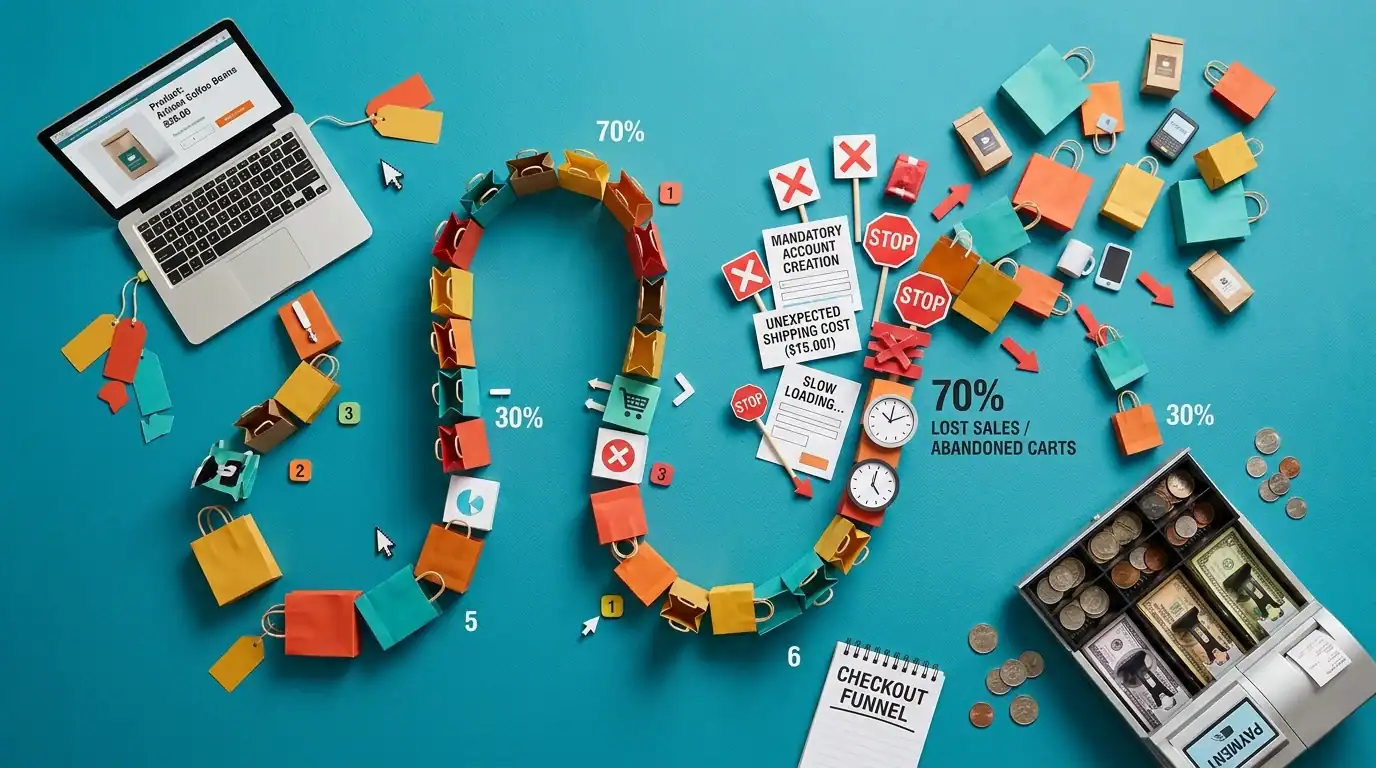 The Checkout Process: Where 70% of Sales Die — E-Commerce Website Design: Best Practices for Selling Online
