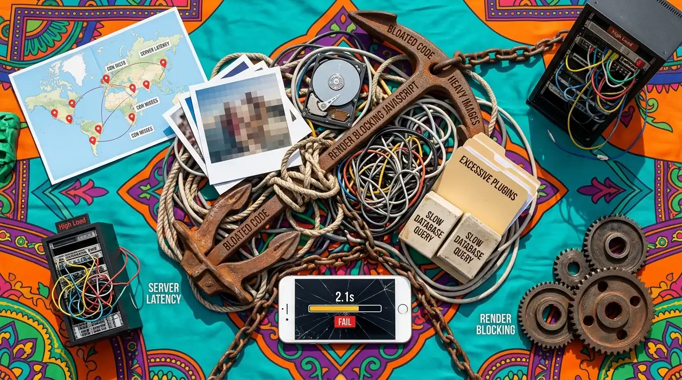 The Speed Killers (What’s Actually Slowing You Down) — Website Speed Optimization: Improve Core Web Vitals and Load Times