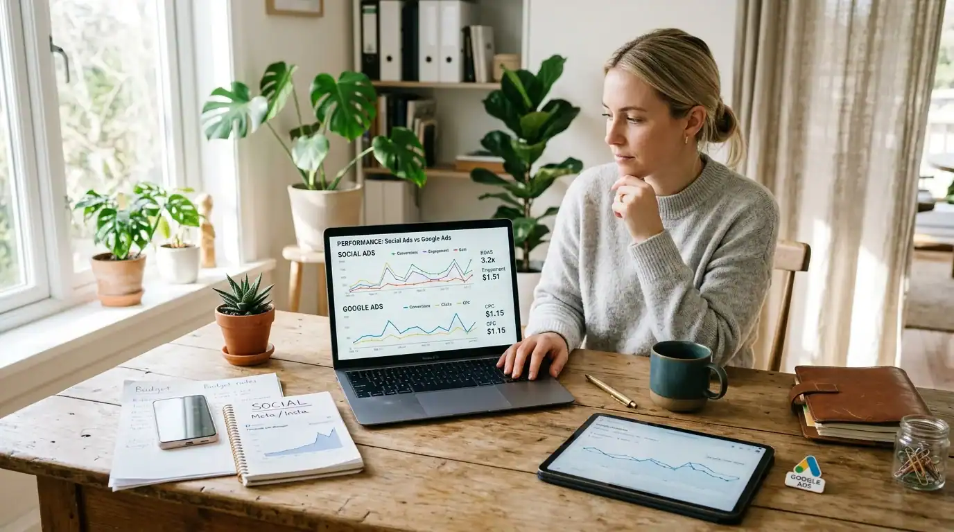 Social Ads vs Google Ads: Which Is Better? — Social Media Advertising: Budget Guide for Small Business