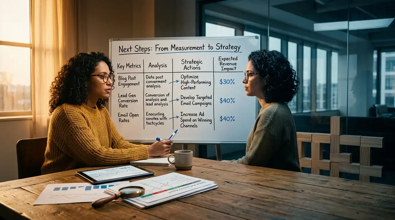 Next Steps: From Measurement to Strategy — Content Marketing ROI: How to Measure Results and Prove Revenue Impact