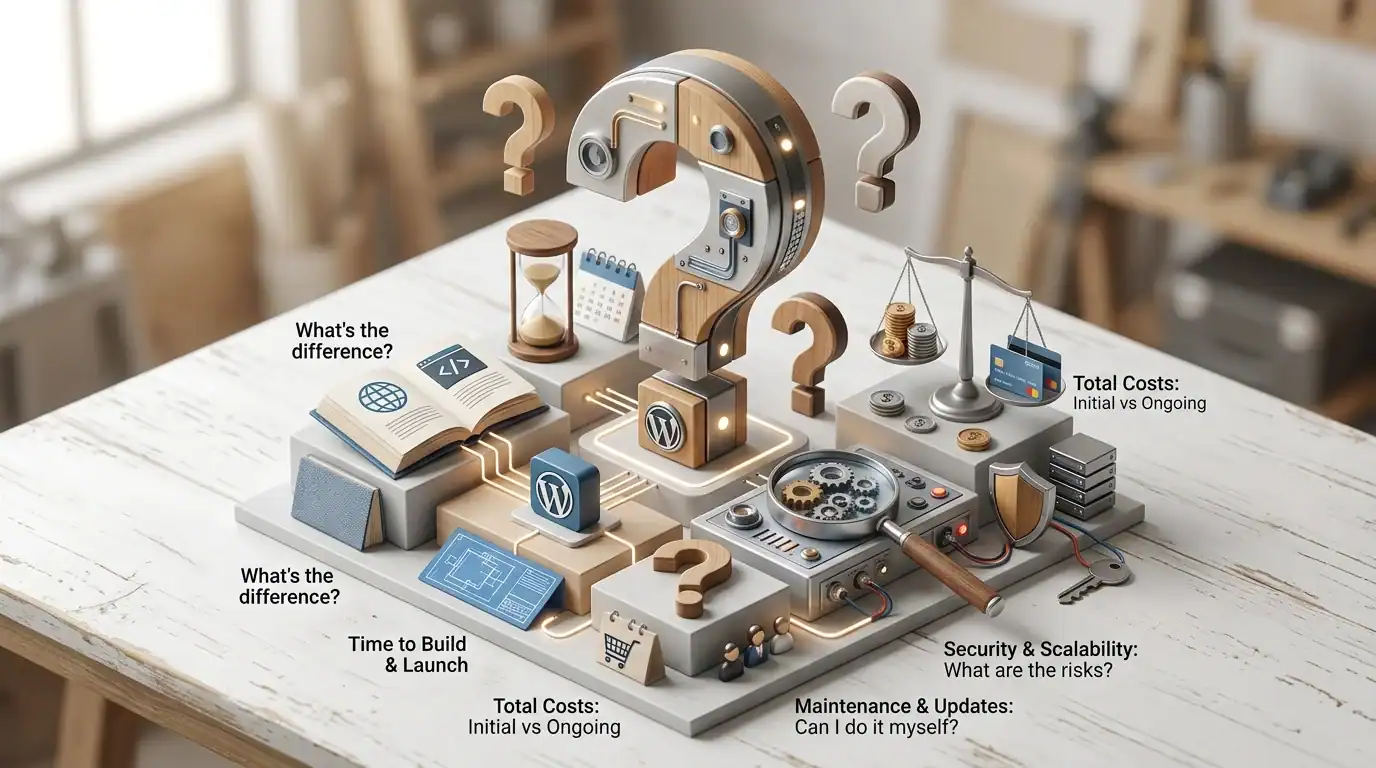 Frequently Asked Questions — WordPress vs Custom Website: Which Is Right for Your Business?