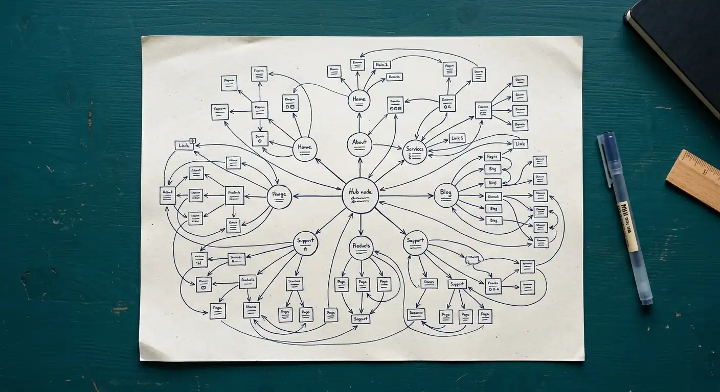 Missing or misconfigured XML sitemap structure diagram