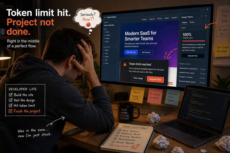 claude design review token limit hit